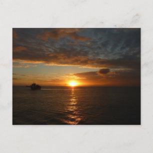 Carte Postale Coucher de soleil sur la mer II