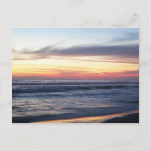Carte Postale Coucher de soleil sur la plage