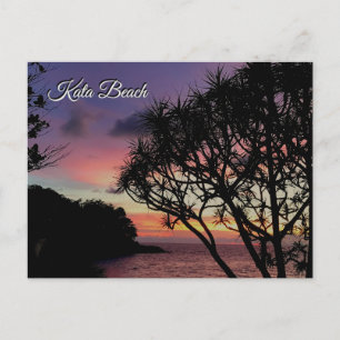 Carte Postale Coucher de soleil sur la plage de Kata, Phuket, Th