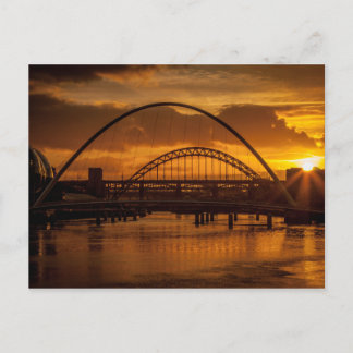 Carte Postale Coucher de soleil sur la rivière Tyne