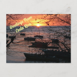 Carte Postale Coucher de soleil sur le Costa Rica à Tamarindo