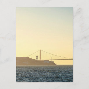 Carte Postale Coucher de soleil sur le Golden Gate Bridge   Art 