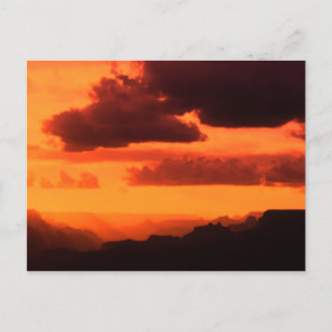 Carte Postale Coucher de soleil sur le Grand Canyon