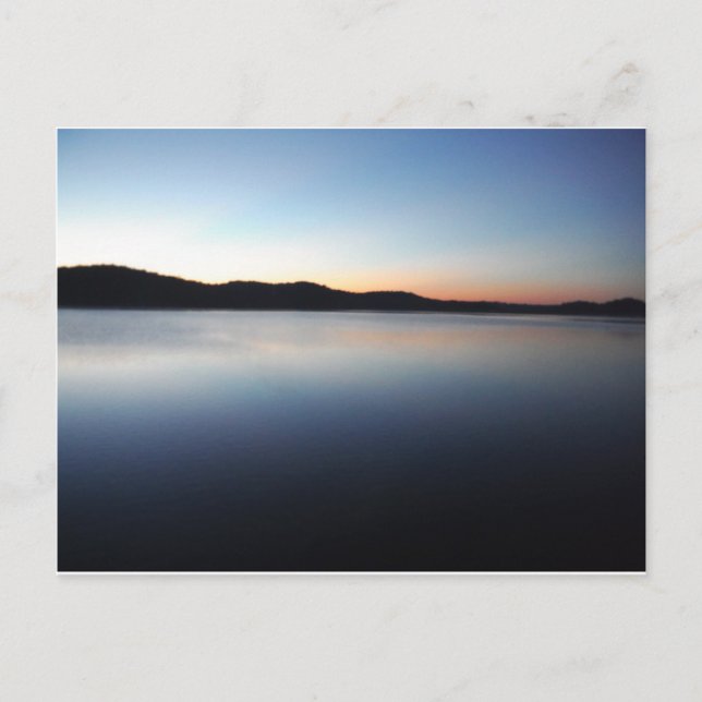 Carte Postale Coucher de soleil sur le lac Arrowhead (Devant)
