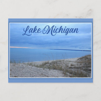 Carte Postale Coucher de soleil sur le lac Michigan