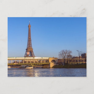 Carte Postale Coucher de soleil sur le pont Bir-hakeim