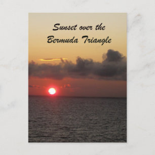 Carte Postale Coucher de soleil sur le triangle des Bermudes