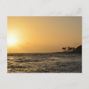 Carte Postale Coucher de soleil sur l'océan à Kauai