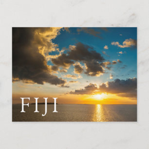Carte Postale Coucher De Soleil Sur L'Océan, Fidji