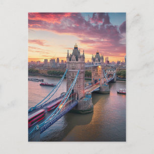Carte Postale Coucher de soleil sur Londres