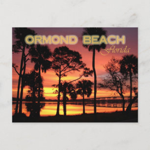 Carte Postale Coucher de soleil sur Ormond Beach, Floride