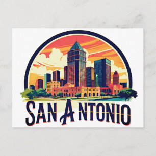 Carte Postale Coucher de soleil sur San Antonio Texas