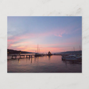 Carte Postale Coucher de soleil sur Seneca Lake, New York