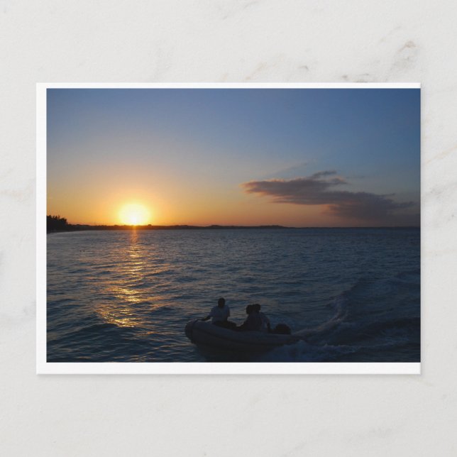 Carte Postale Coucher de soleil sur Turks and Caicos (Devant)