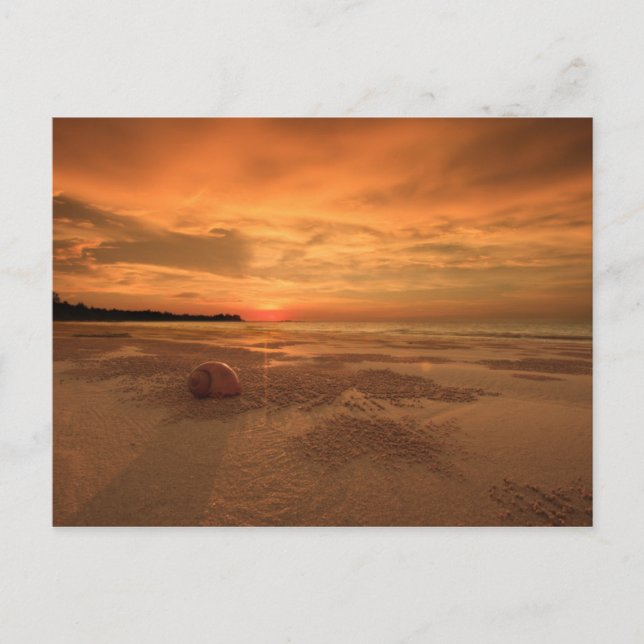 Carte Postale Coucher De Soleil Sur Une Plage Thaï (Devant)