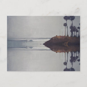 Carte Postale Coucher de soleil Topanga Surf W/LosAngeles Logo C