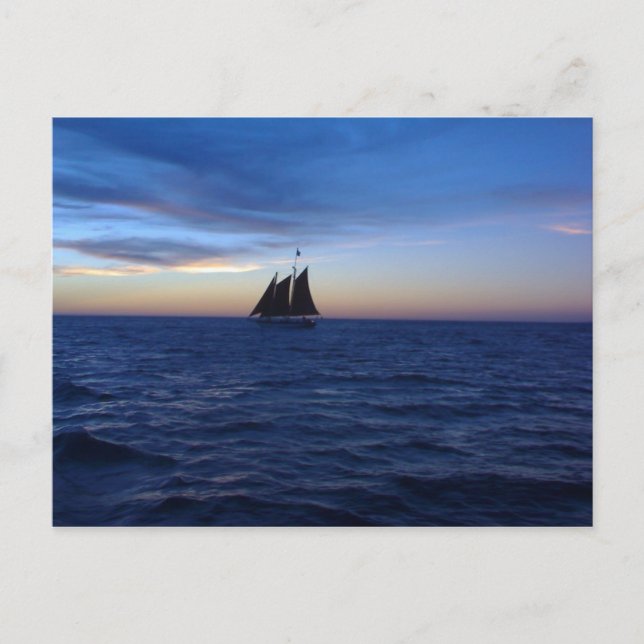 Carte Postale Coucher du soleil (Devant)