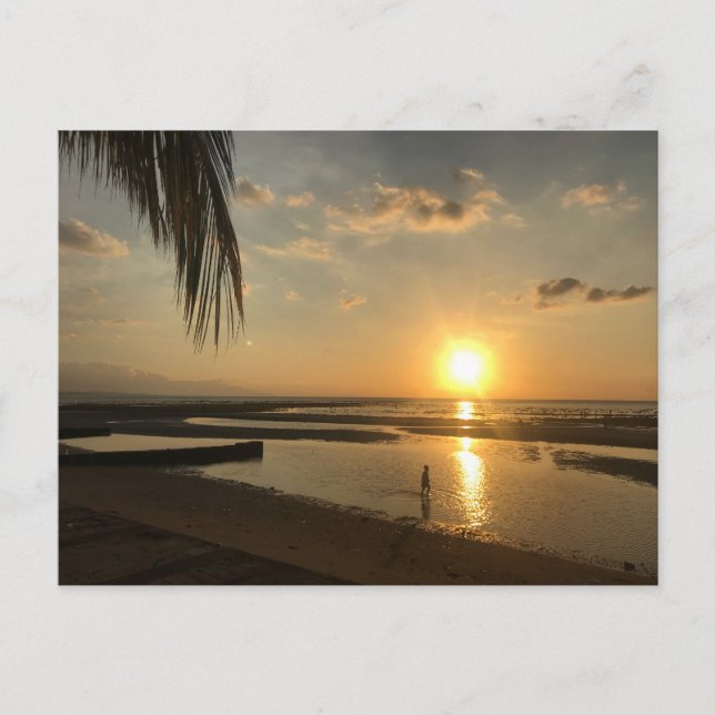 Carte Postale Coucher du soleil (Devant)