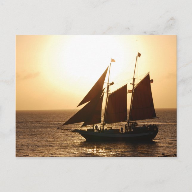 Carte Postale Coucher du soleil (Devant)