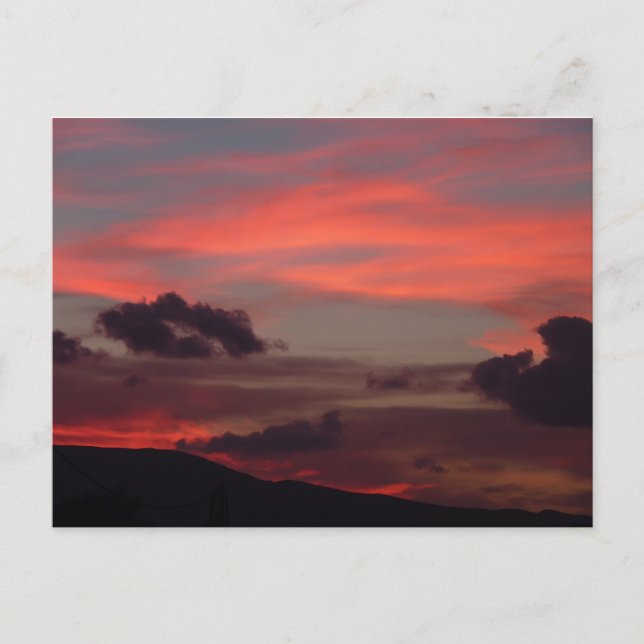 Carte Postale Coucher du soleil (Devant)