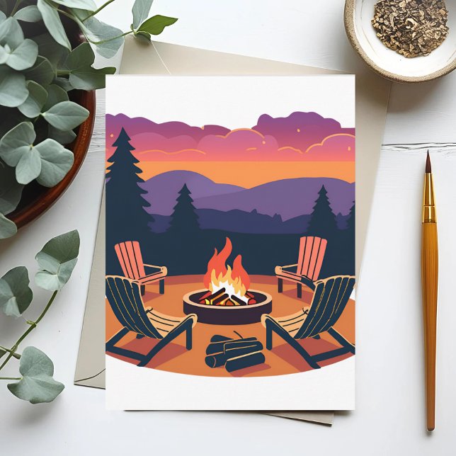 Carte Postale Coucher du soleil (Créateur téléchargé)