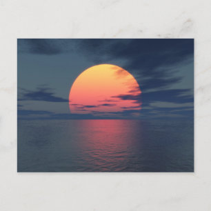 Carte Postale Coucher du soleil