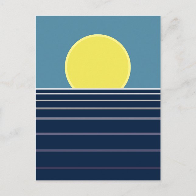 Carte Postale Coucher du soleil (Devant)