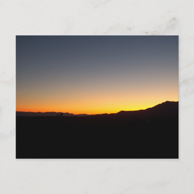 Carte Postale Coucher du soleil (Devant)