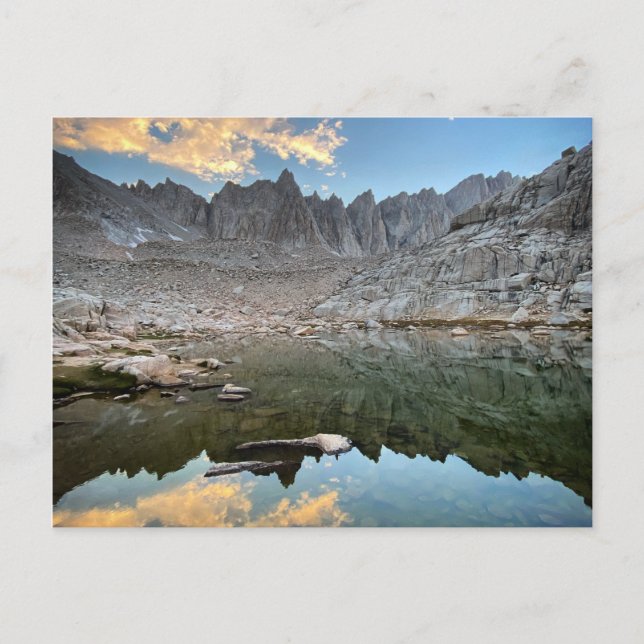 Carte Postale Coucher du soleil au camp de sentiers, chemin Whit (Devant)