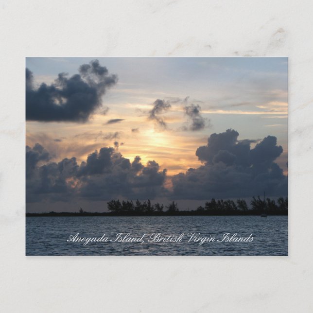 Carte Postale Coucher du soleil au-dessus de point de Pomato (Devant)