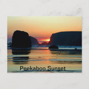 Carte Postale Coucher du soleil chez Bandon, Orégon