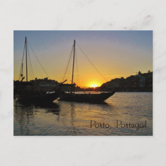 Carte Postale Coucher du soleil dans le printemps, Porto