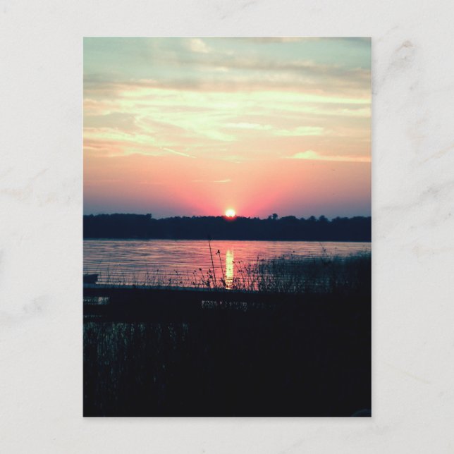 Carte Postale Coucher du soleil du nord du Minnesota (Devant)