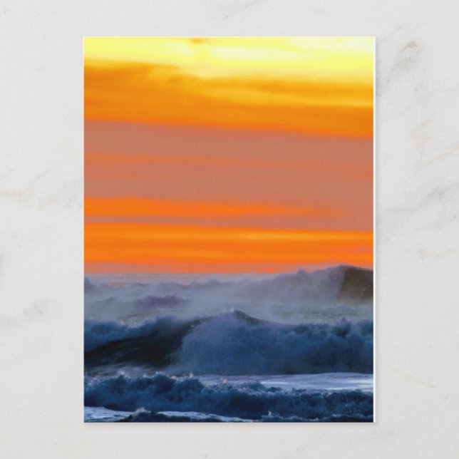 Carte Postale Coucher du soleil du Pacifique (Devant)