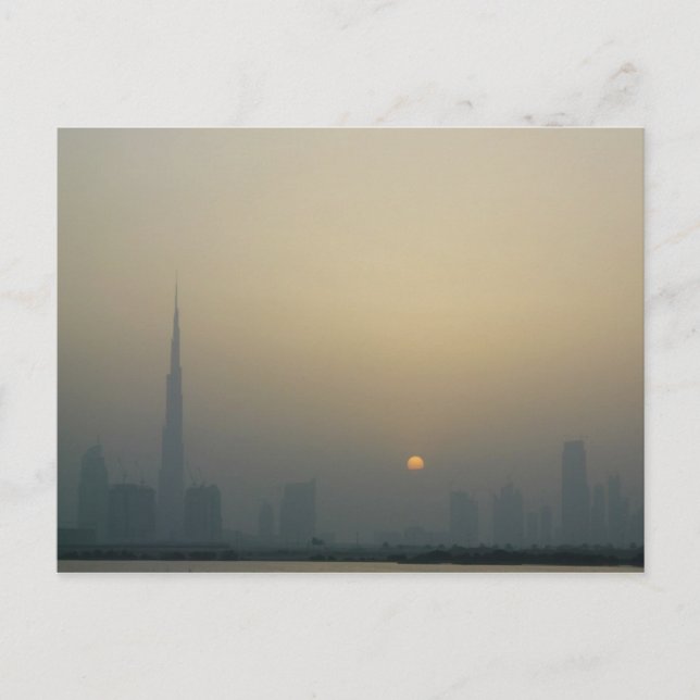 Carte Postale coucher du soleil, Dubaï (Devant)