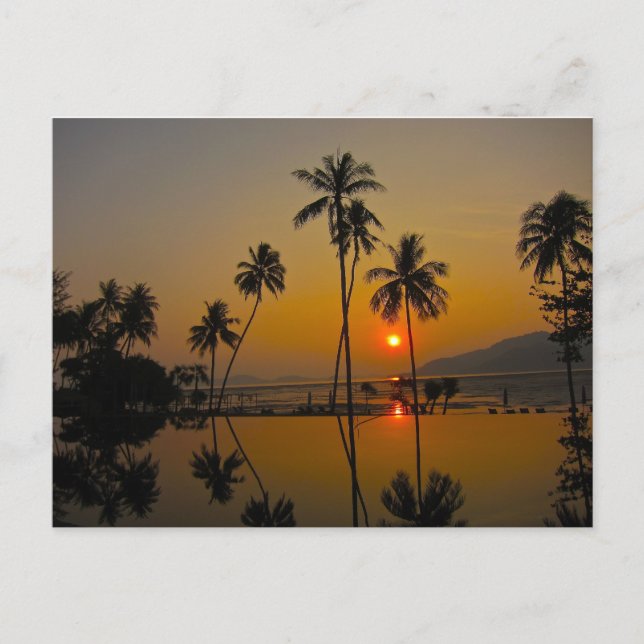 Carte Postale Coucher du soleil/lever du soleil (Devant)