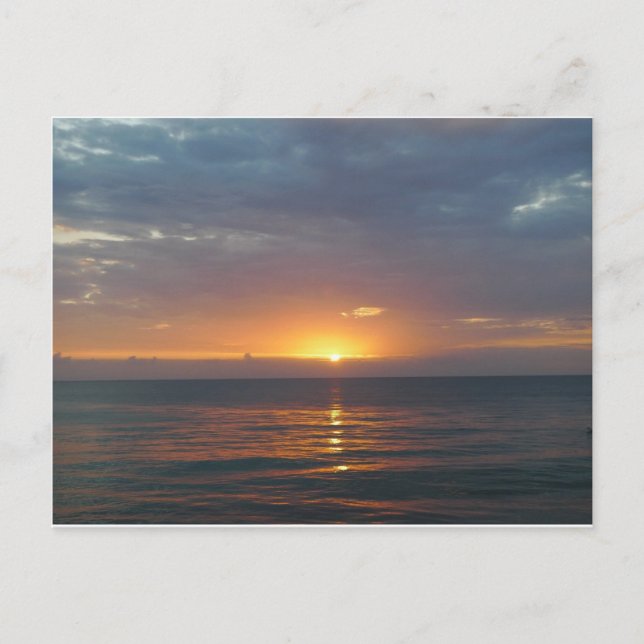 Carte Postale coucher du soleil, Rincon, Porto Rico (Devant)