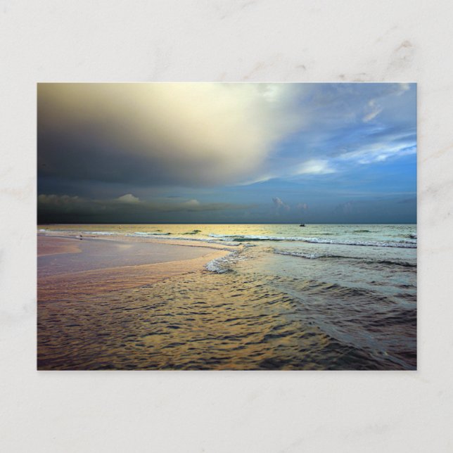 Carte Postale Coucher du soleil sur une plage d'Anna Maria (Devant)