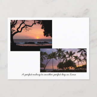 Carte Postale Couchers de soleil à Kona