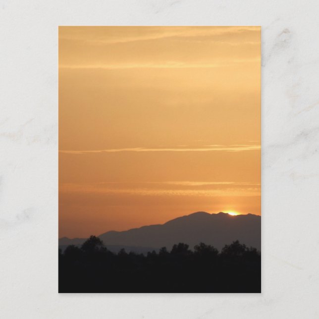 Carte postale Coude soleil orange (Devant)