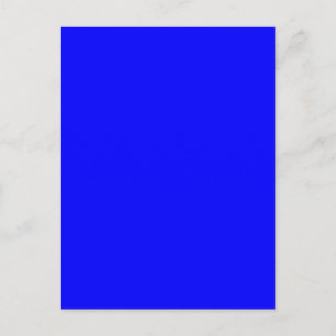 Carte Postale Couleur Arrière - plan bleu Créer votre propre per