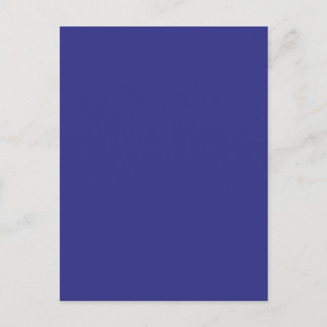 Carte Postale Couleur Arrière - plan - Bleu royal (Devant)