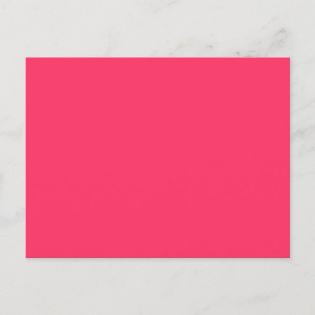 Carte Postale Couleur Arrière - plan rose chaud solide FF3366 Ar (Devant)