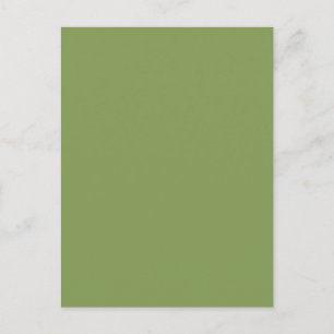Carte Postale Couleur Arrière - plan vert Moss tendance Personna