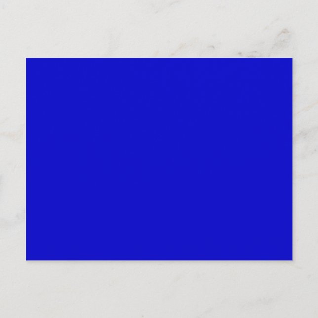Carte Postale couleur bleu (Devant)