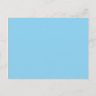 Carte Postale couleur bleu bébé
