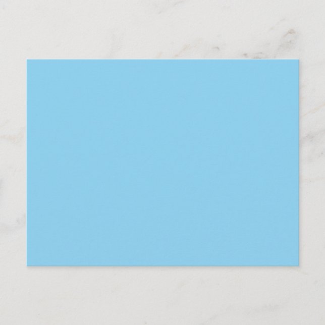 Carte Postale couleur bleu bébé (Devant)