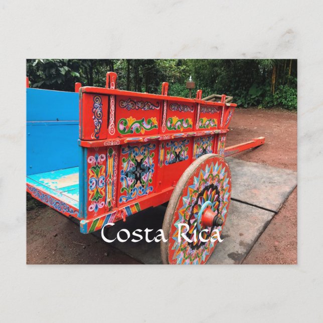 Carte postale couleur Costa Rica Oxcart (Devant)