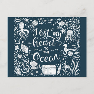 Carte Postale Couleur dans j'ai perdu mon coeur à l'illustration