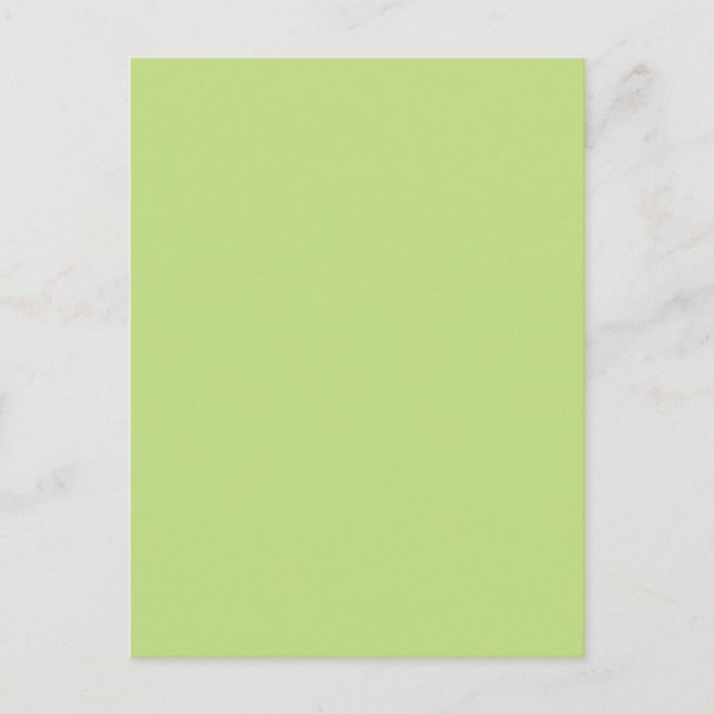 Carte Postale Couleur de décoration vert pastel prête à personna (Devant)